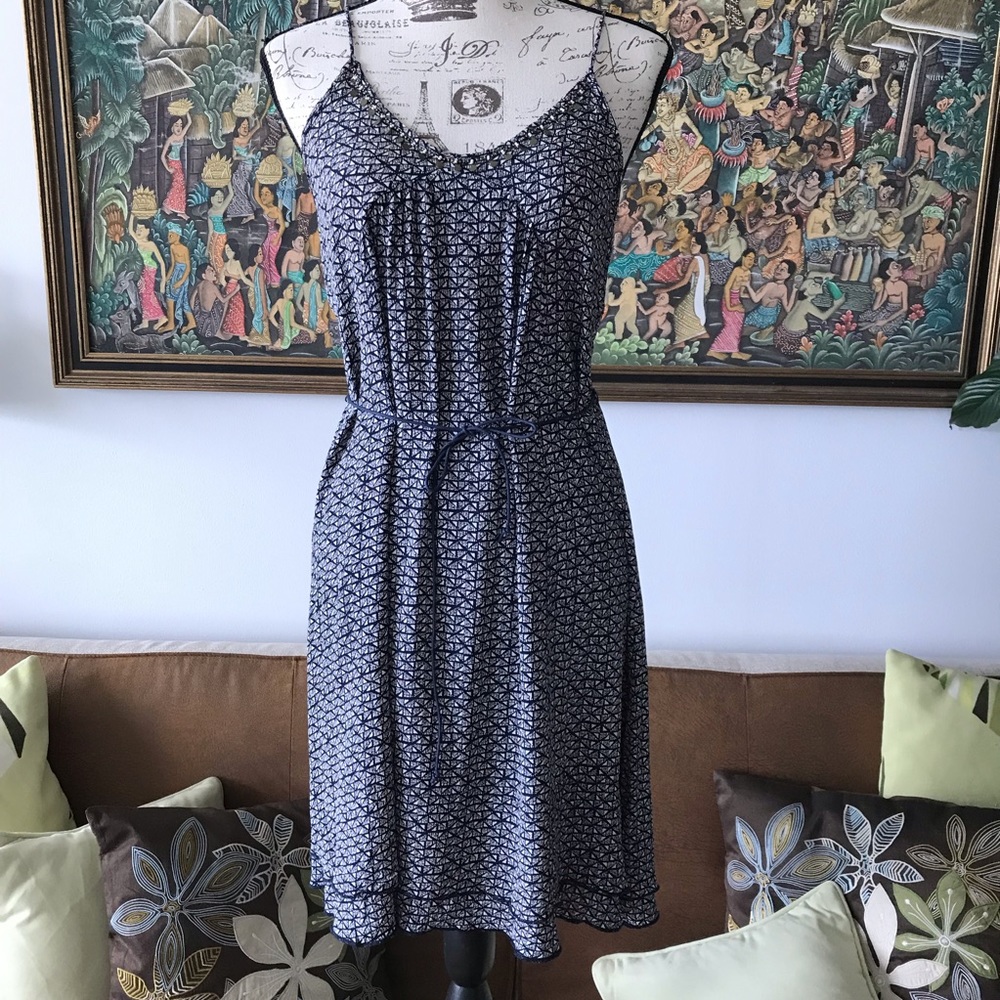 OYSHO Embellished neckline cami summer dress M